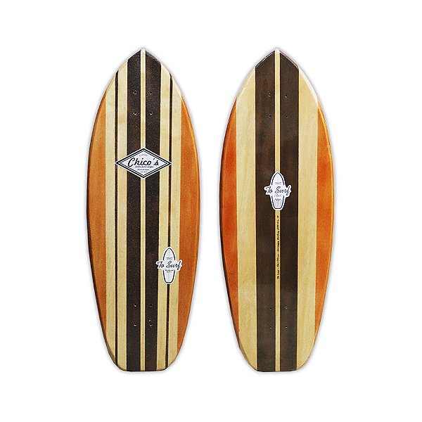 Shape Simulador de Surf To Surf 86x30cm com Lixa Jateada - Amadeirado