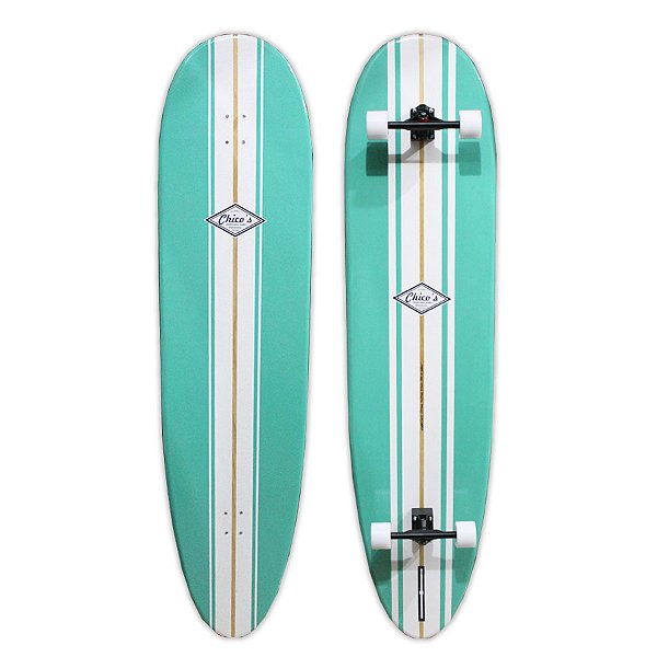 Skate Longboard Classic Macumba 170X41cm com Eixos Invertidos 200mm, Rolamentos Everlong Importados e Rodas 74mm