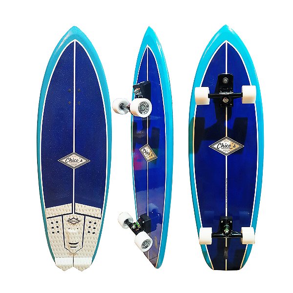 Skate Simulador de Surf Mini to Fly S8 115x35cm com Base Simuladora de Surf - PEÇA EXCLUSIVA
