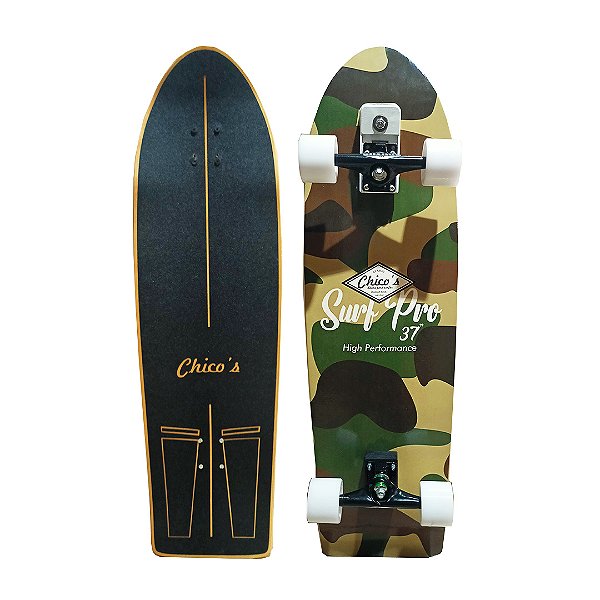 Skate Simulador de Surf 37" SurfPro 2026 com Base SImuladora de Surf - com concaves