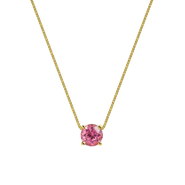 Colar em ouro amarelo com turmalina