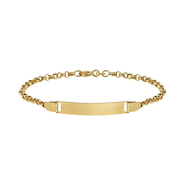 Pulseira infantil em ouro amarelo