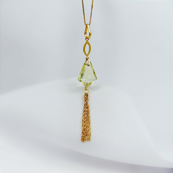 Pingente em ouro amarelo e green gold