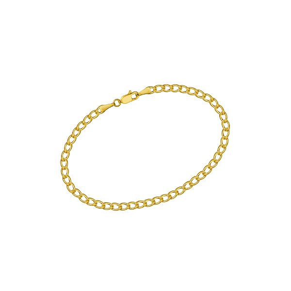 Pulseira elo grumet em ouro amarelo