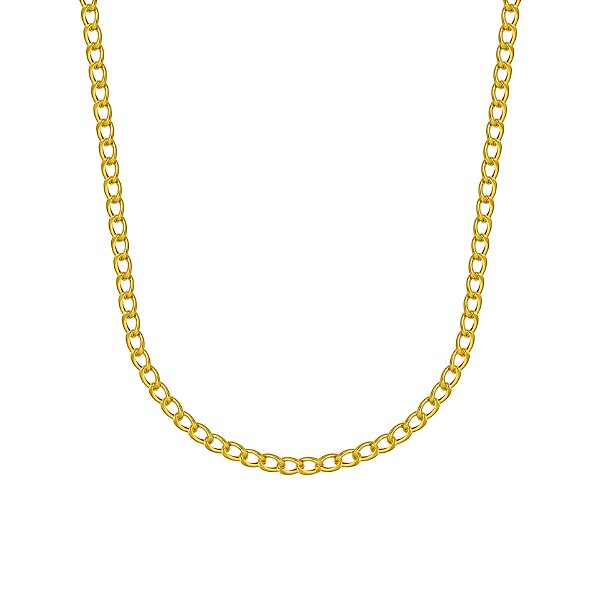 Cordão elo grumet em ouro amarelo