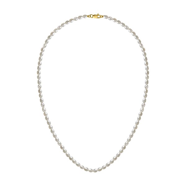 Colar de pérolas com fecho em ouro amarelo