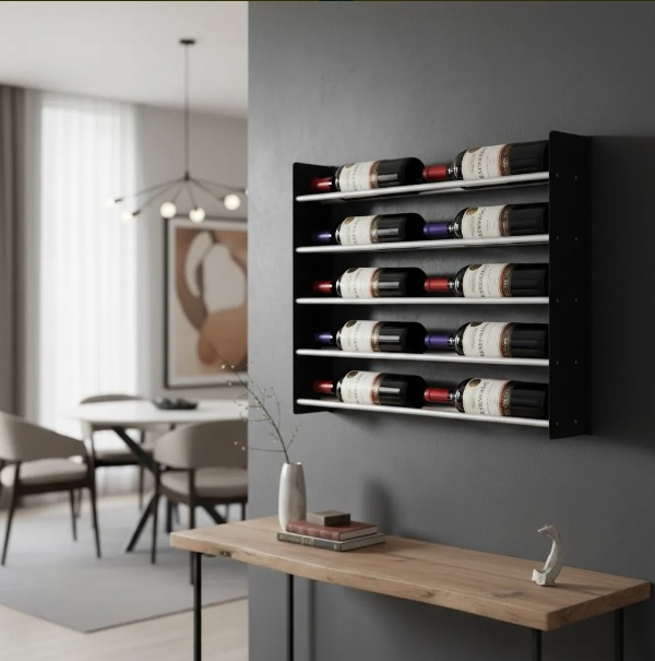 Adega de parede para 10 garrafas de vinho