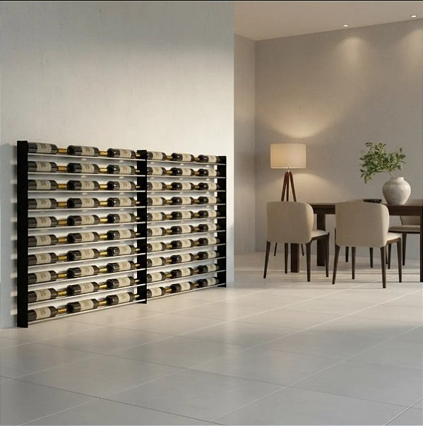 Adega de parede para 54 garrafas de vinho