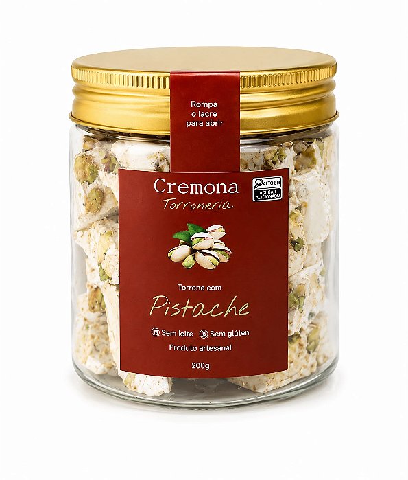 Pote 200g cubos de torrone de Pistache