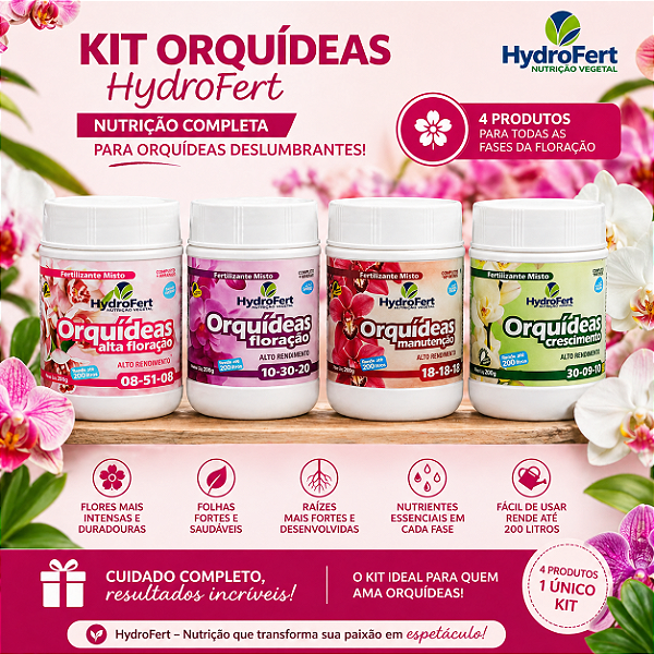 Kit Completo Hydrofert - Orquideas