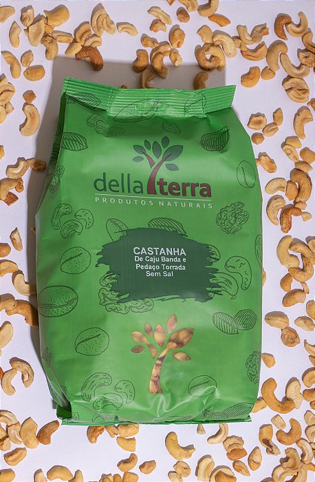 Castanha De Caju Em Banda e Pedaços Torrada Sem Sal