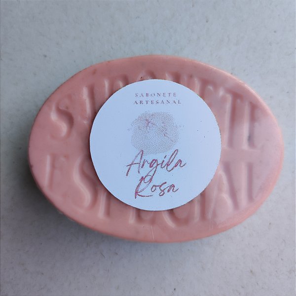 Sabonete Artesanal de Argila Rosa
