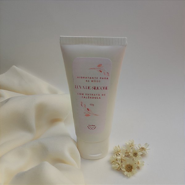 👐🌼 Hidratante para Mãos Luva de Silicone – 60g  Anjubiel