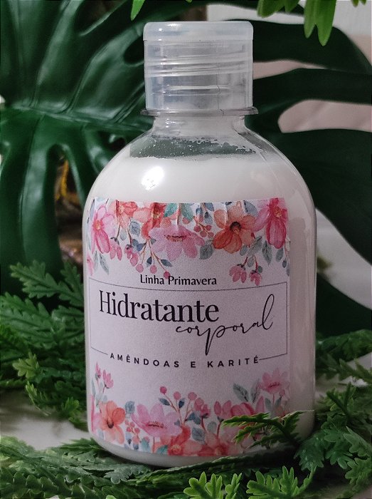 🌸🧴 Hidratante Corporal – Manteiga de Karité & Óleo de Amêndoas | Linha Doce Primavera 250g  - Anjubiel