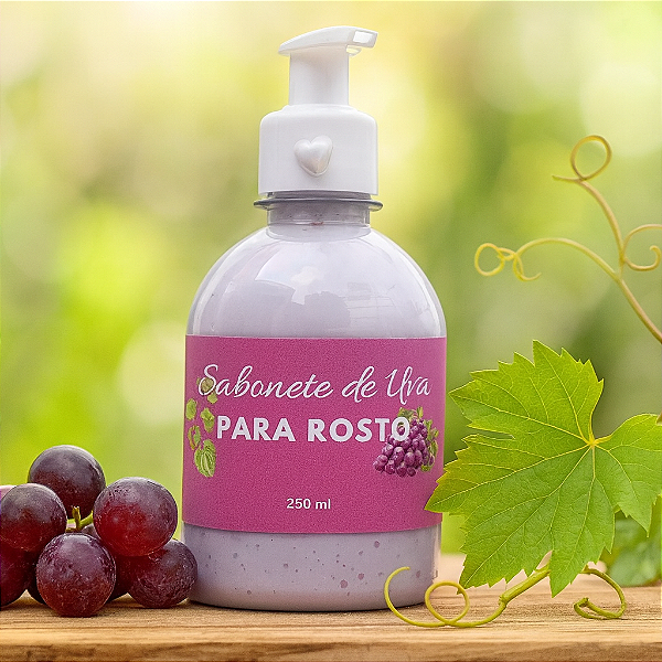 Sabonete de uva para rosto