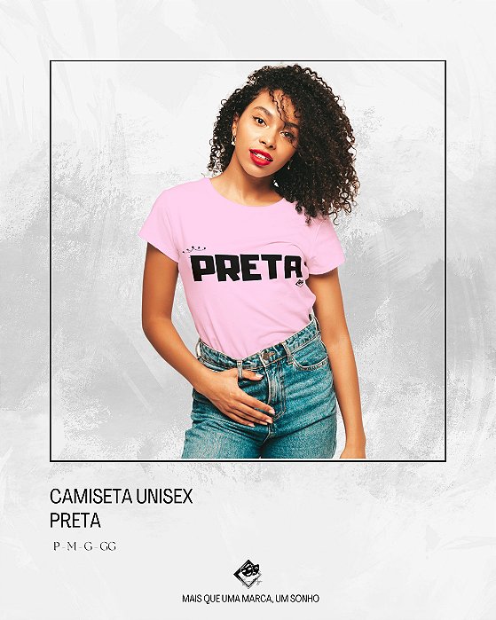 Camiseta Palavra Preta