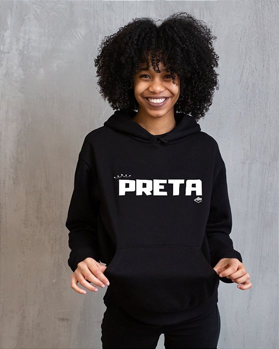 Blusa em Moletom Flanelado | PRETA