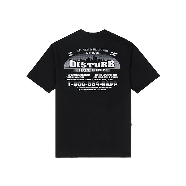 Camiseta Disturb Hotline Preta