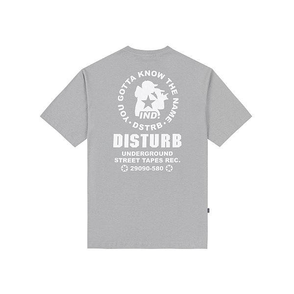 Camiseta Disturb Street Tapes Grey