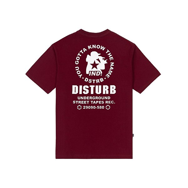 Camiseta Disturb Street Tapes Vinho