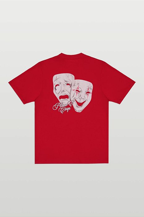Camiseta Plano C ''Masks'' Vermelha