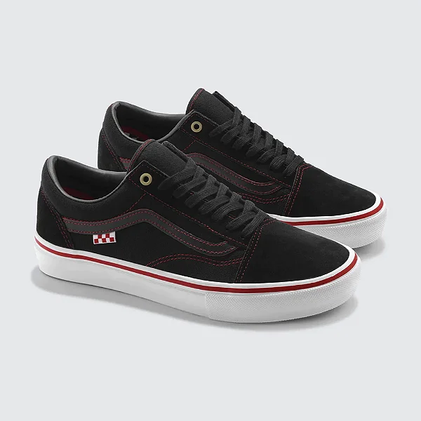 Tenis VANS Skate Old Skool X Vi Kakinho Preto e Vermelho