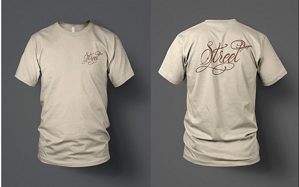 Camiseta Street Cursive Off White
