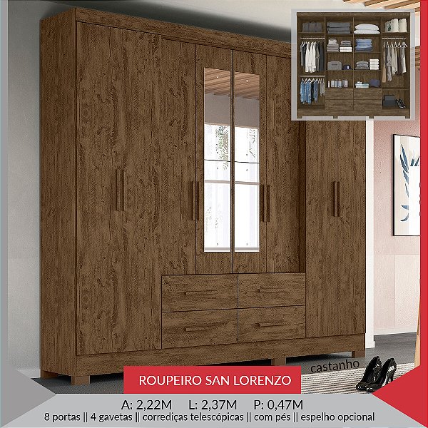 ROUPEIRO SAN LORENZO C/ ESPELHO
