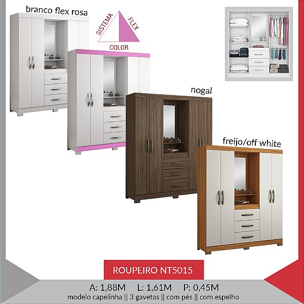 ROUPEIRO NT5015 COM ESPELHO