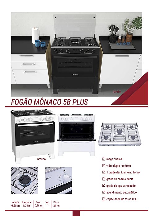 FOGAO MONACO PLUS