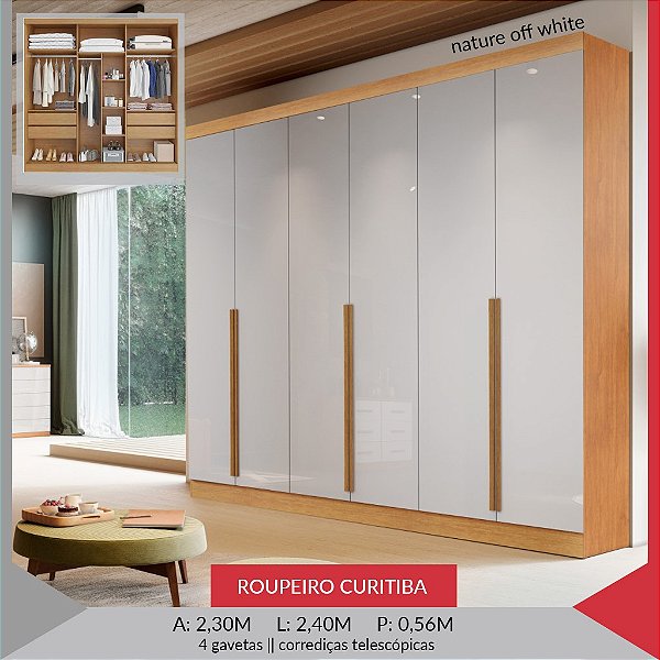 ROUPEIRO CURITIBA 6PTS MDF
