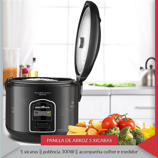 PANELA DE ARROZ 5X - BRITANIA PRETO
