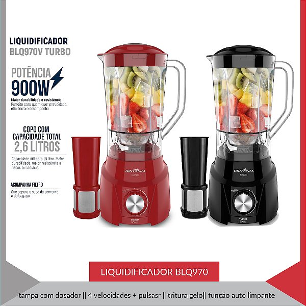 LIQUIDIFICADOR BLQ970P TURBO