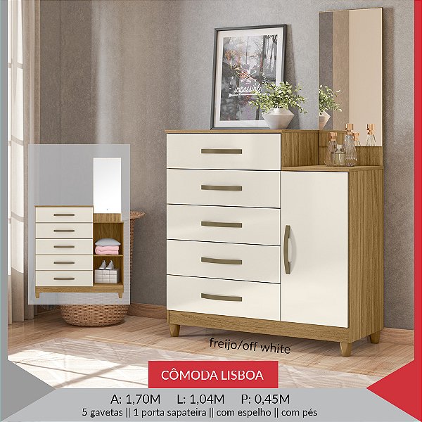 COMODA LISBOA C ESPELHO
