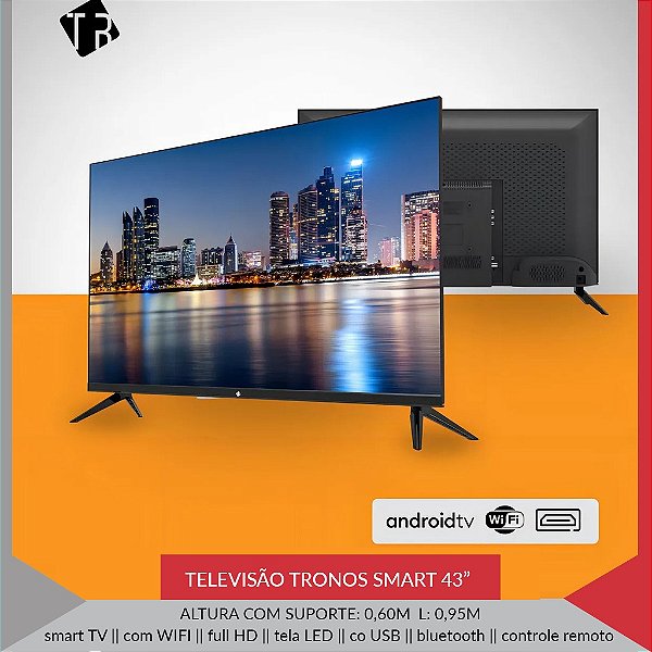 TV LED 43" TRONOS SMART FHD
