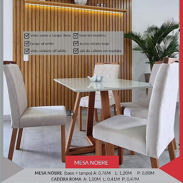 MESA NOBRE 1,20x0,80