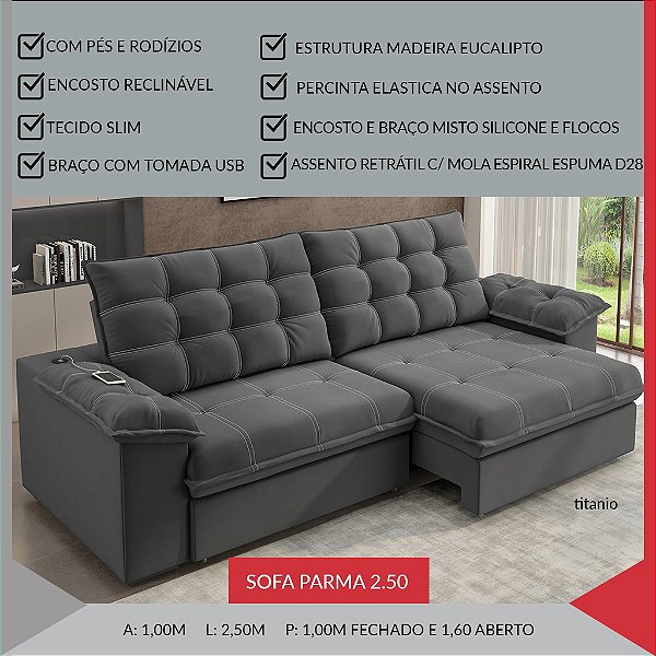 SOFA PARMA 2.50