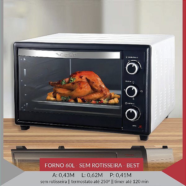 FORNO BEST 60L SEM ROTISSEIRA