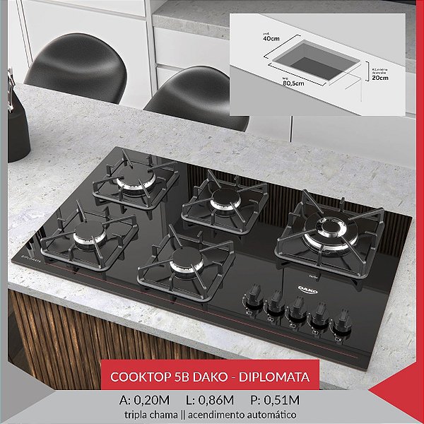 COOKTOP 5BC - DAKO DIPLOMATA