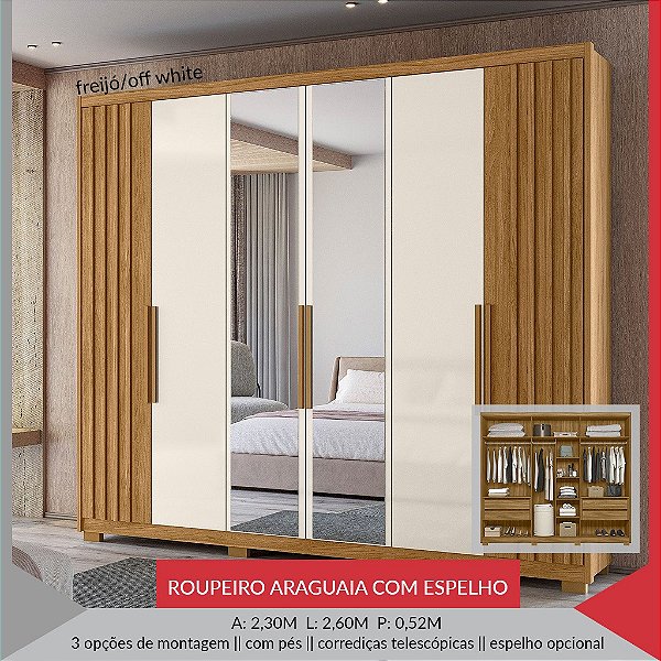 ROUPEIRO ARAGUAIA - COM ESPELHO