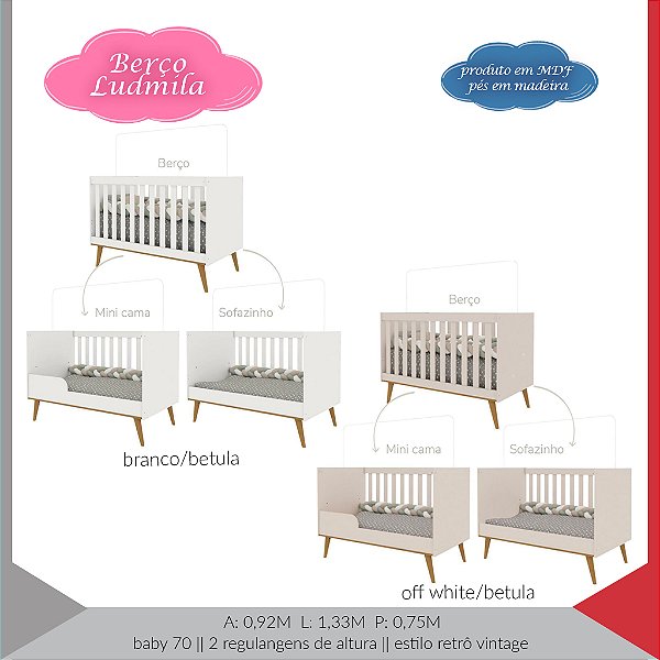 BERCO LUDMILA MINI CAMA