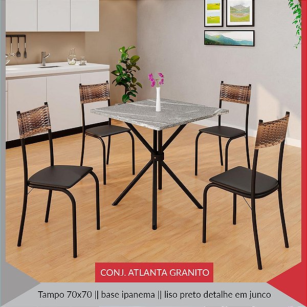 CX C/ 4 CADEIRA ATLANTA C/ RATAN