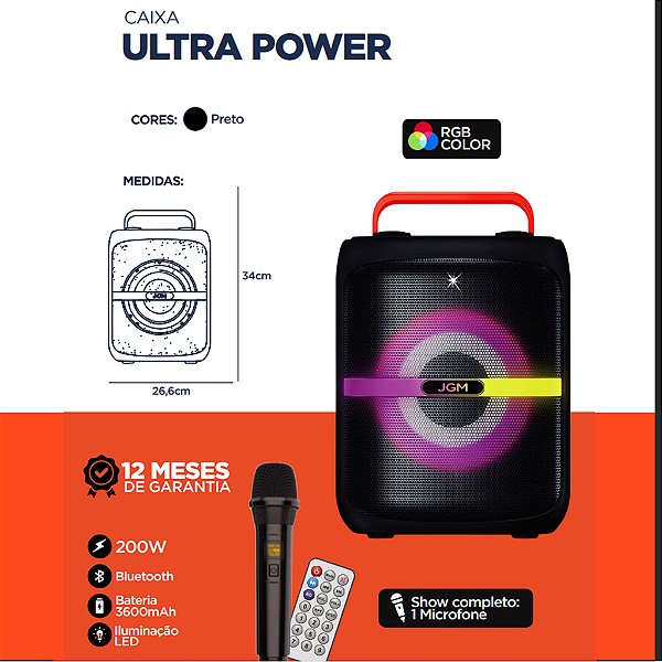 CAIXA SOM - ULTRA POWER