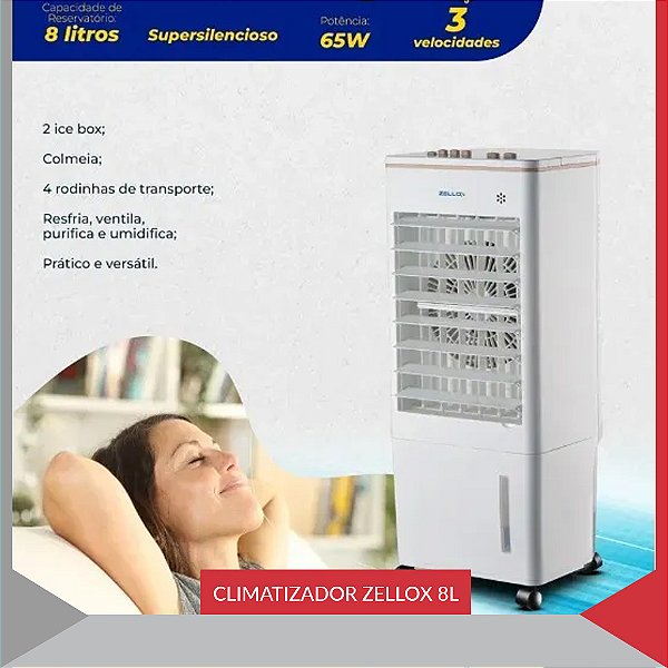 CLIMATIZADOR ZELLOX ZLX-8 8LTS