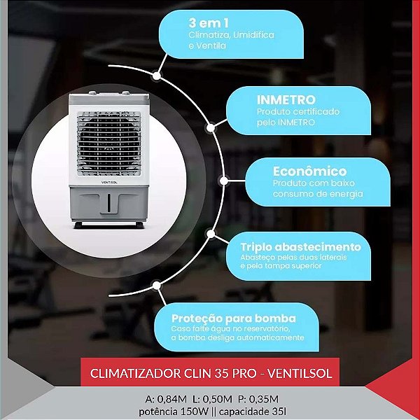 CLIMATIZADOR VENTISOL 35LTS