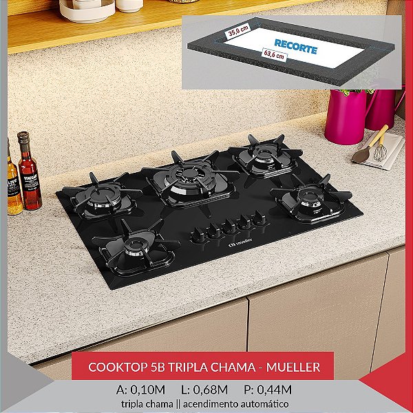 COOKTOP MUELLER 5BC - TRIPLA