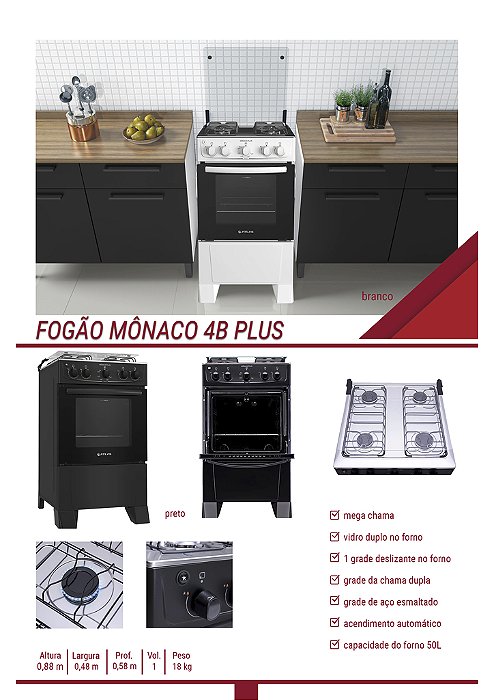 FOGAO MONACO PLUS