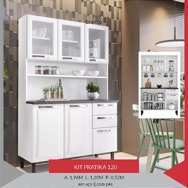 KIT PRATIKA 120 6PT 3VD 2GV