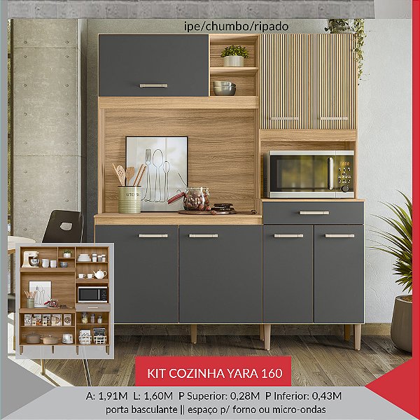 KIT COZINHA YARA 160