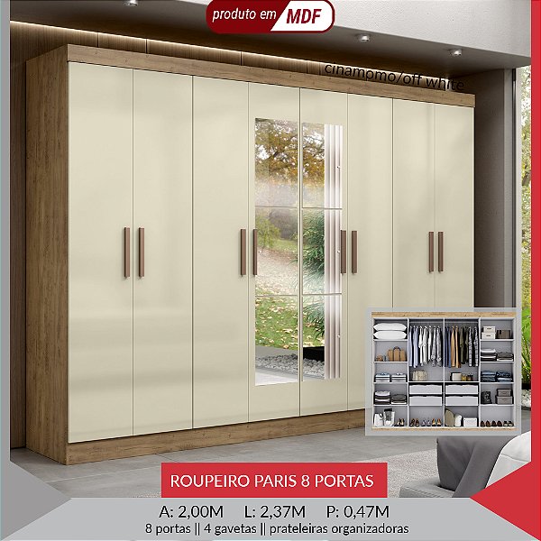 KIT ESPELHO PARIS ( 0,48 X 0,25 ) - 6 FOLHAS